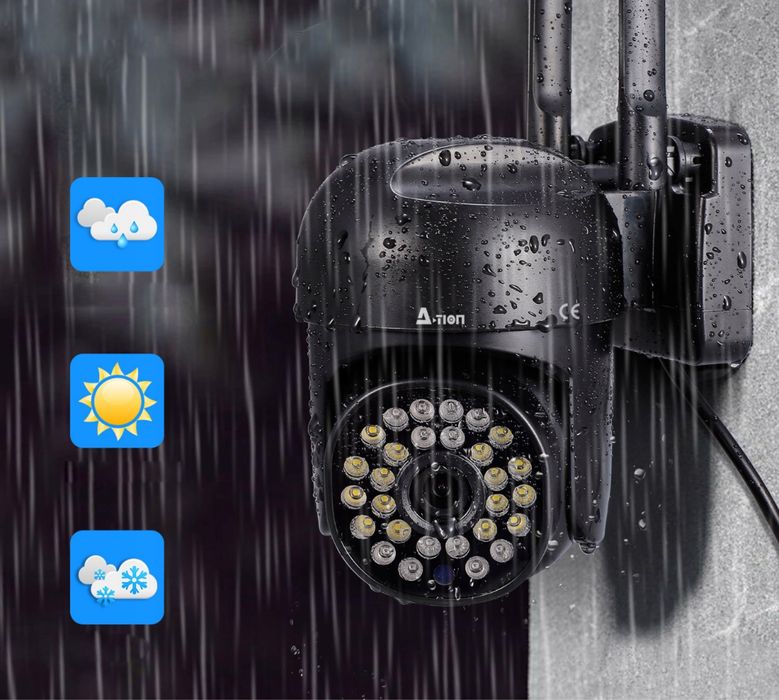 Kamera Zewnętrzna Obrotowa Monitoring Wifi Wodoodporna