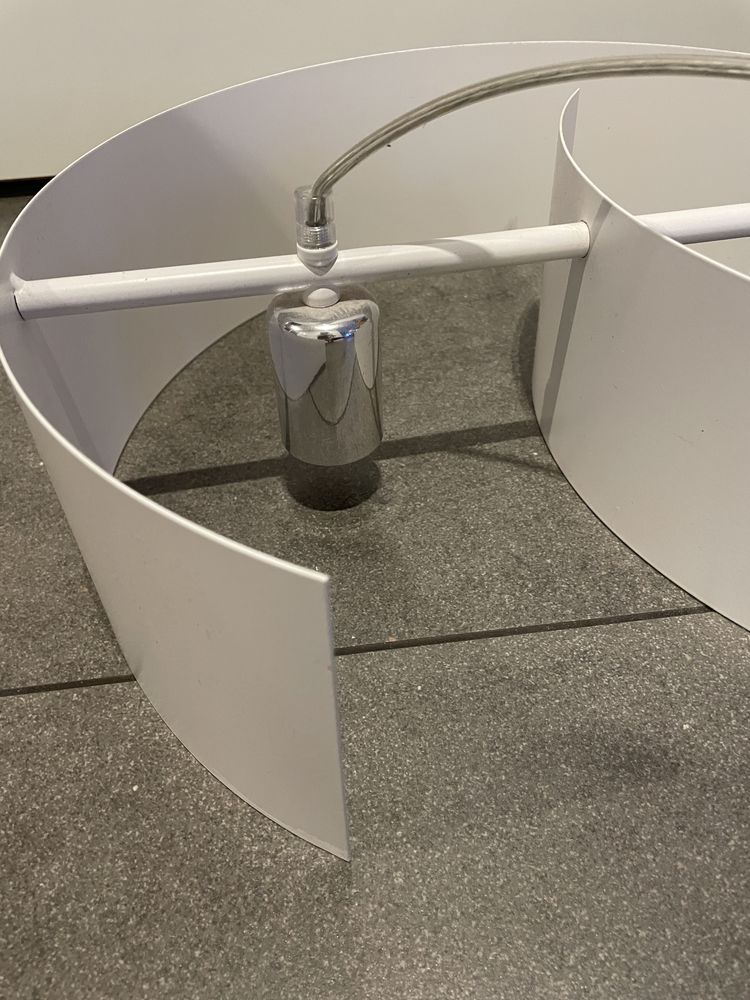 Lampa sufitowa wisząca styl skandynawski biała