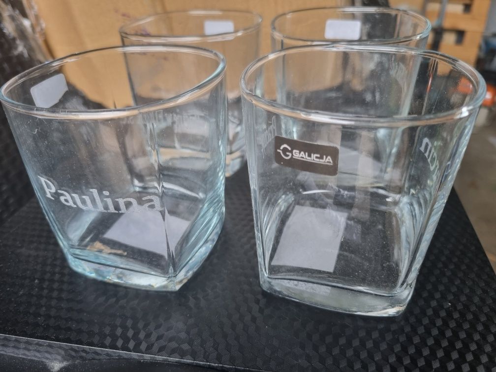 Szklanki 250ml z nieudanym nadrukiem 12 sztuk