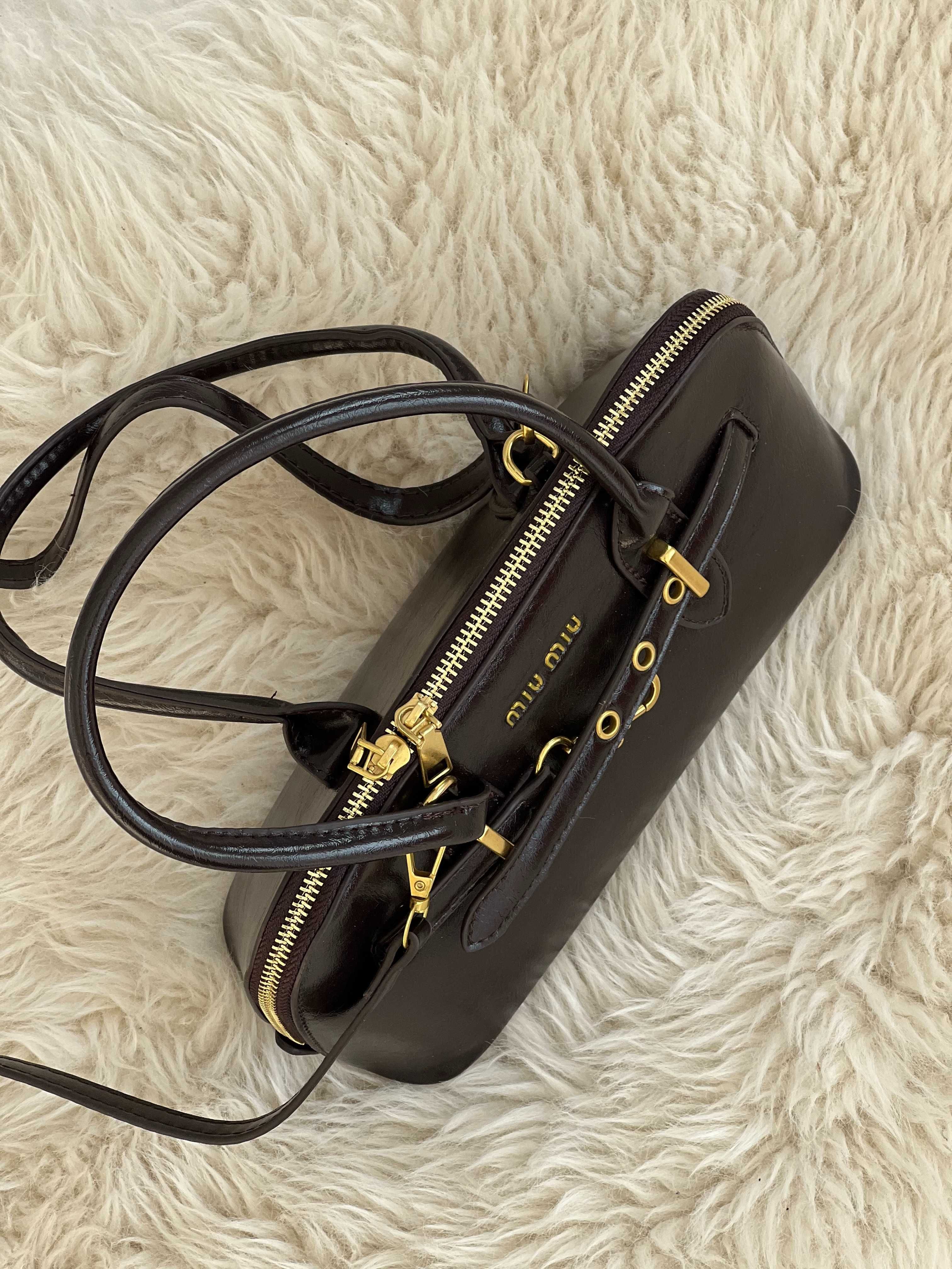 Сумка женская через плечо Miu Miu Aventure Nappa mini Миу Миу