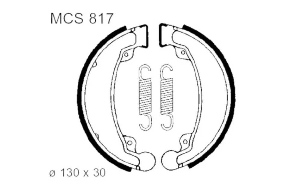 Szczęki hamulcowe TRW - Daelim VC 125