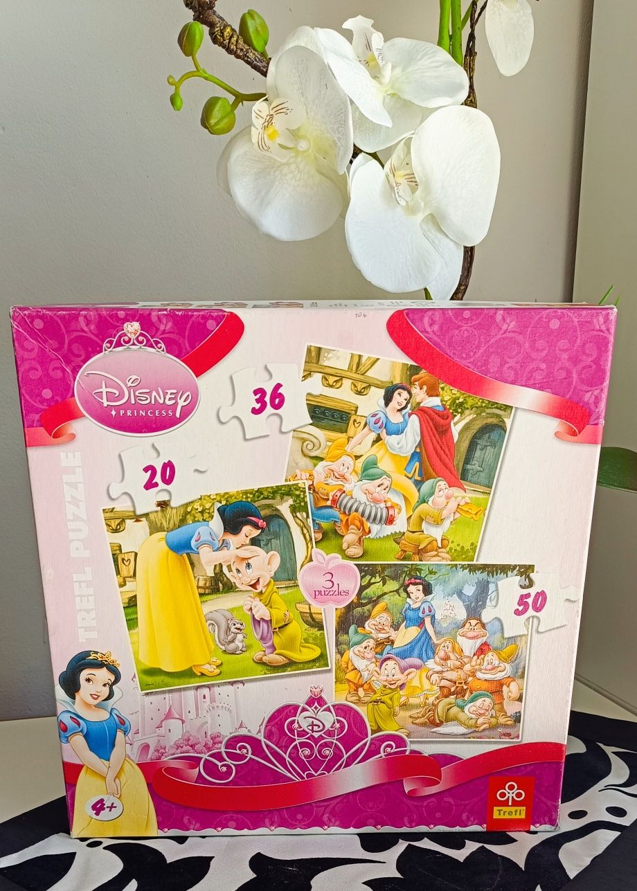 Puzzle Disney Śnieżka 3in1 polecam