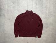 Мужской Вязаный Свитер 1/4 Зип Gant Оригинал Old Money M