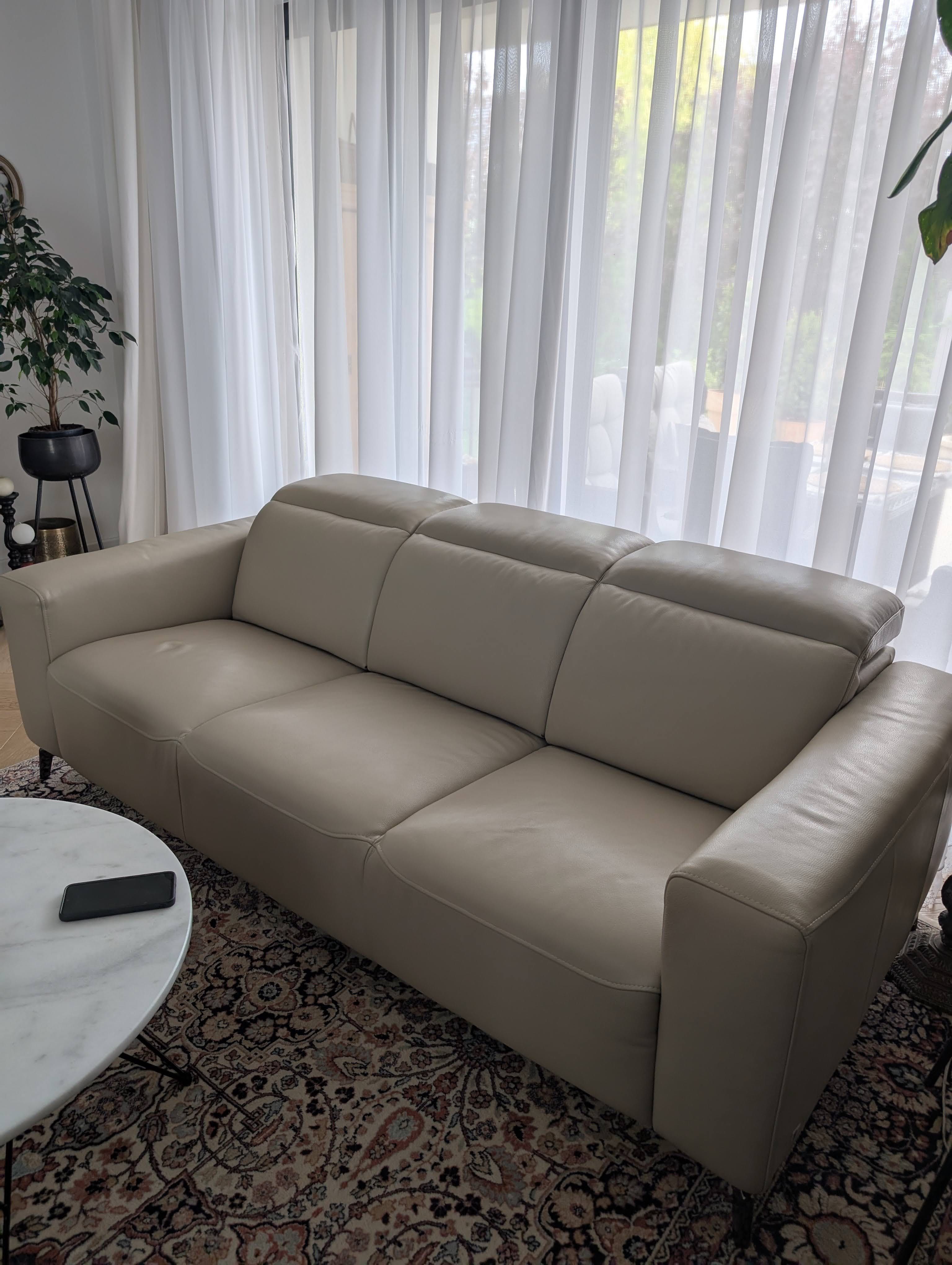 Kanapa skórzana 3-osobowa 215x100