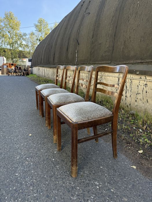 Krzesła Art Deco – komplet 4 sztuki, do renowacji