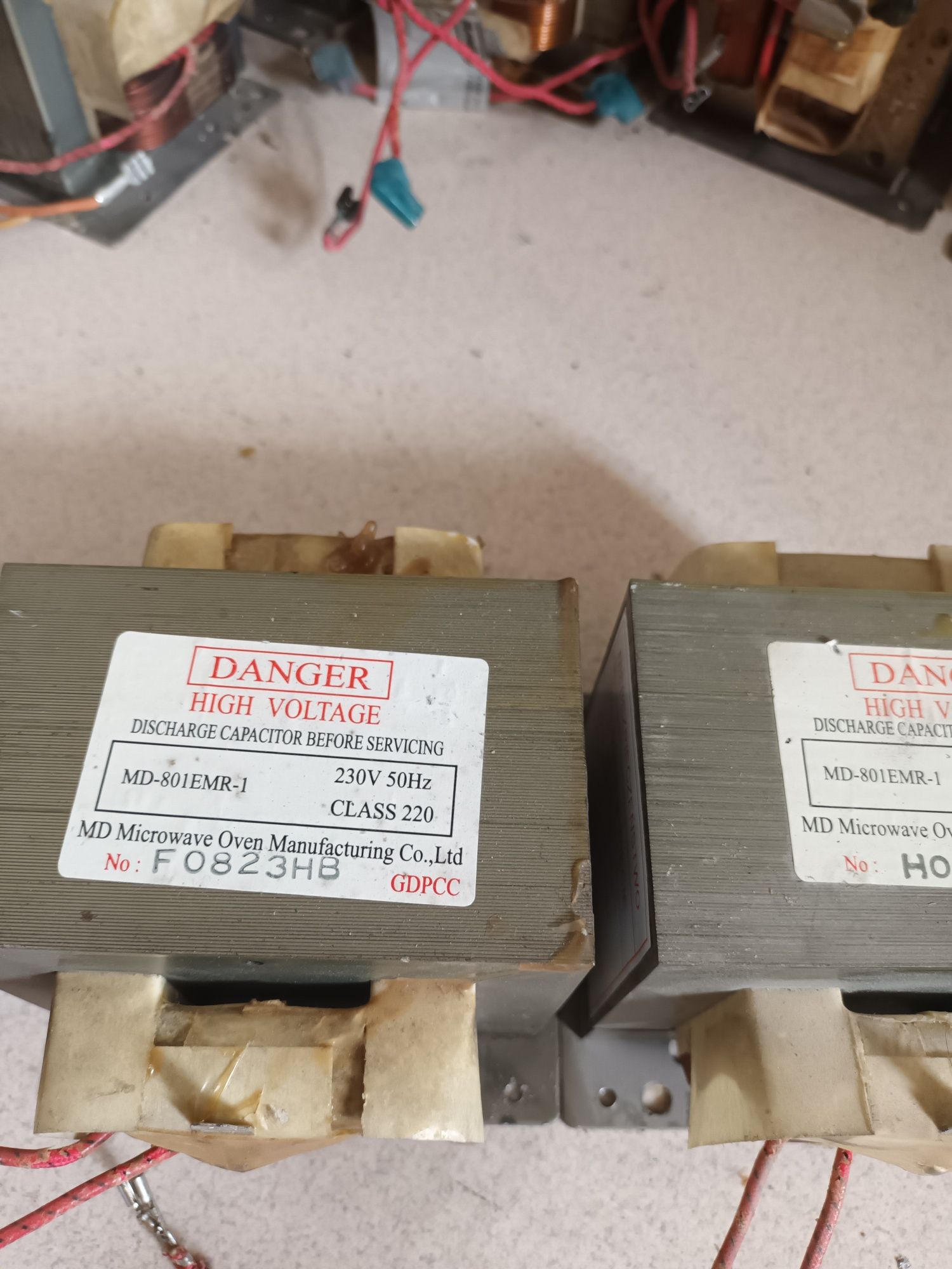 Transformator MD-801EMR-1 800W 2 sztuki mikrofalówka zgrzewarka