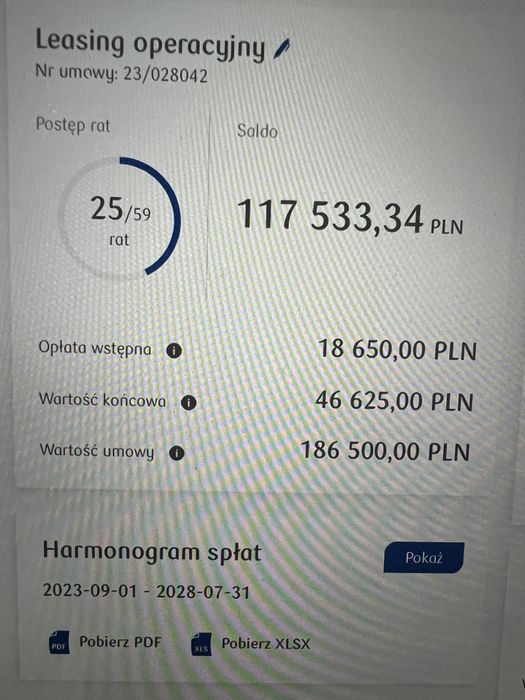 Cesja leasingu Wywrotka Bodex 42m3