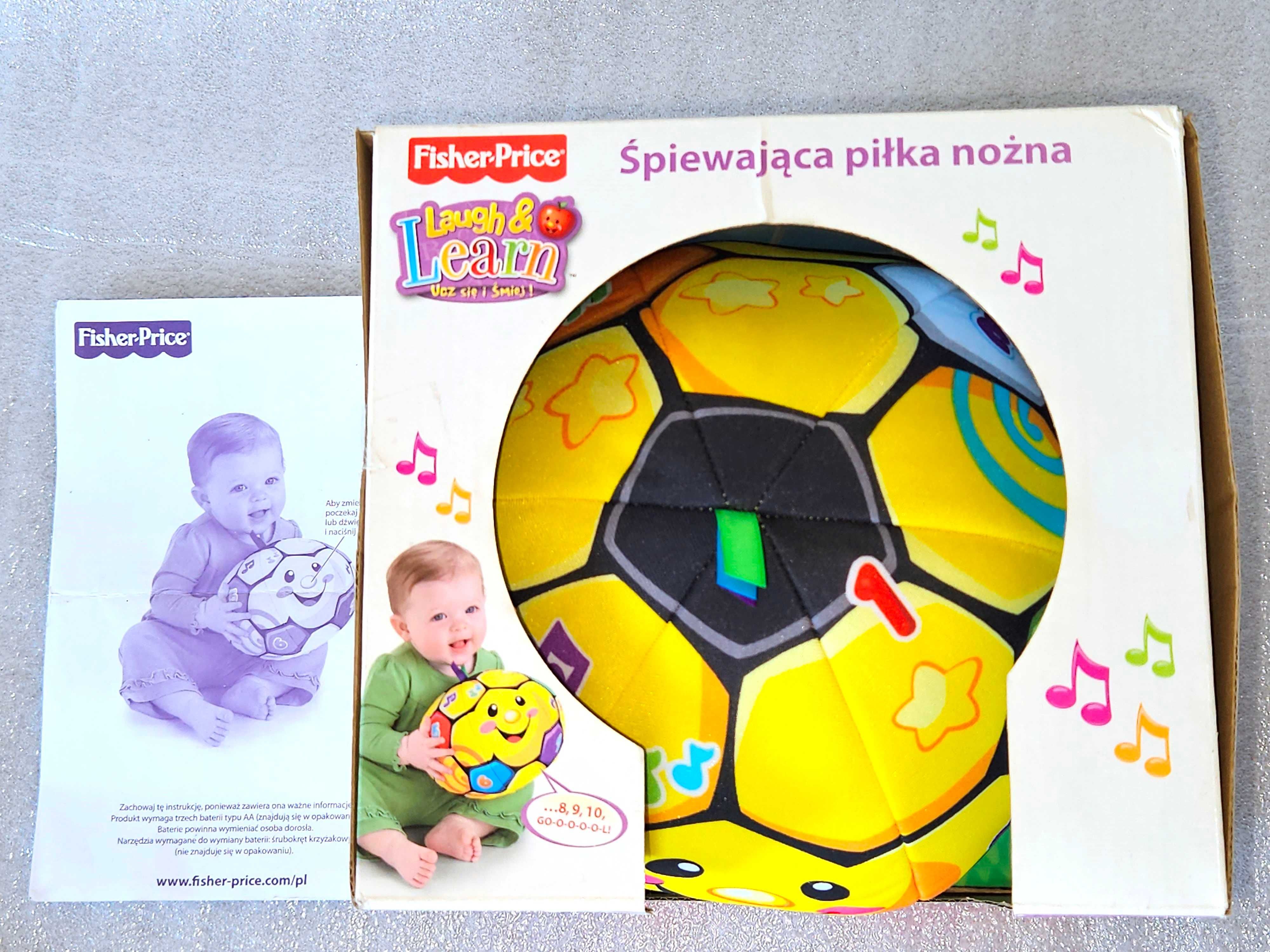 Fisher-Price Wesoła Śpiewająca Piłka Nożna FTC86 wersja polska