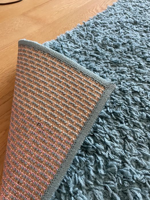 2 tapetes sala azuis