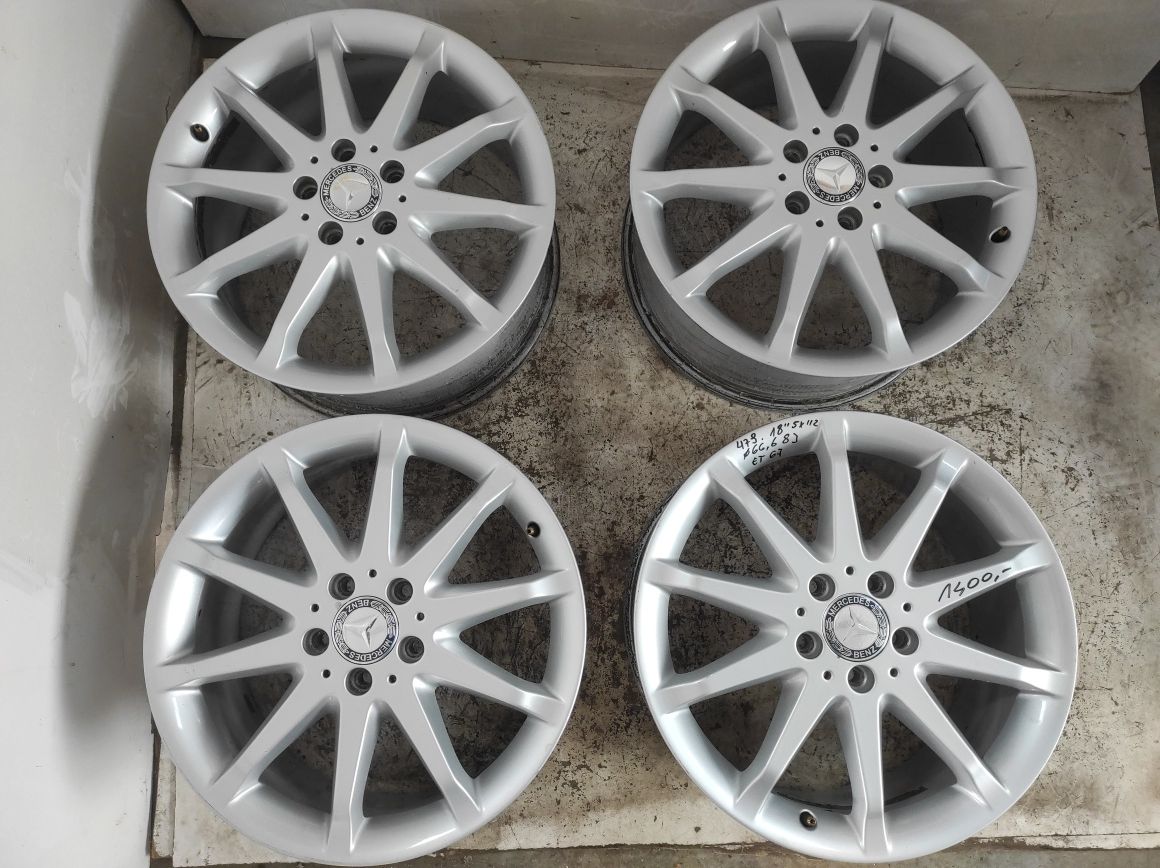 479 Felgi aluminiowe ORYGINAŁ MERCEDES R 18 5x112 otwór 66,6 B. Ładne