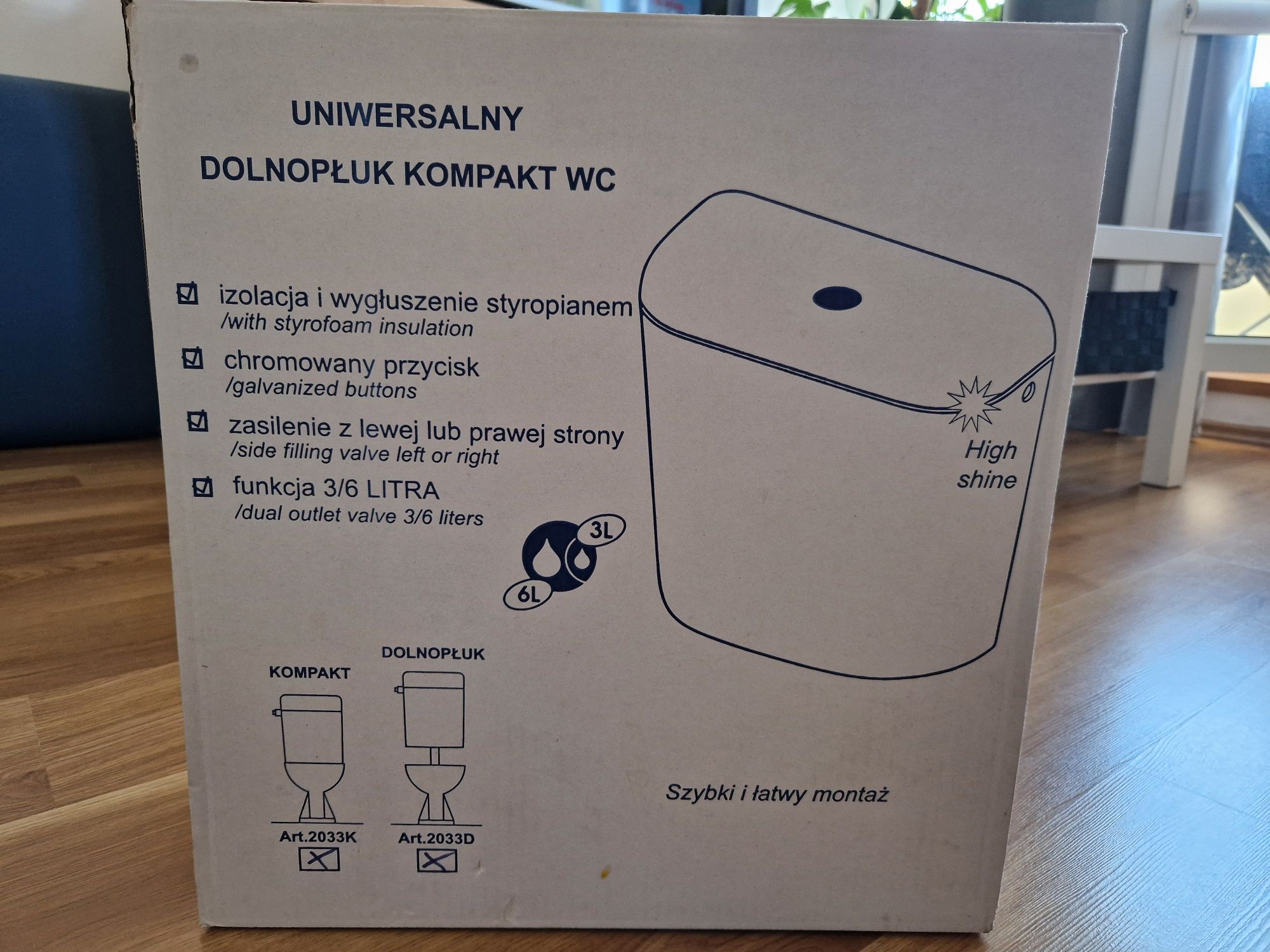 Uniwersalny dolnopłuk Kompakt wc