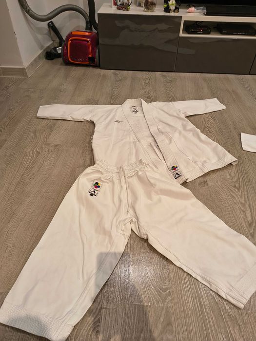 Kimono 150 profesjonalne, WKF kumite, gruba bawełna, Arawaza