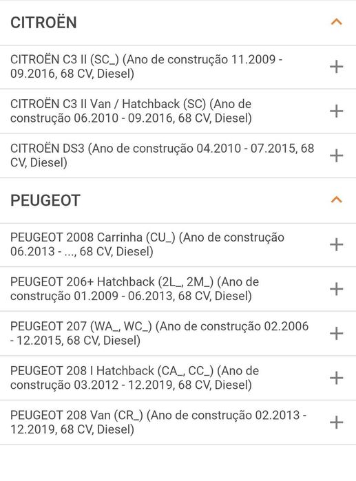 Filtro particulas peugeot /Citroën