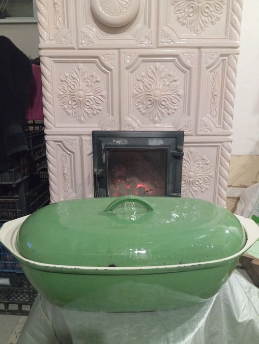 Гусятниця чавунна емальована