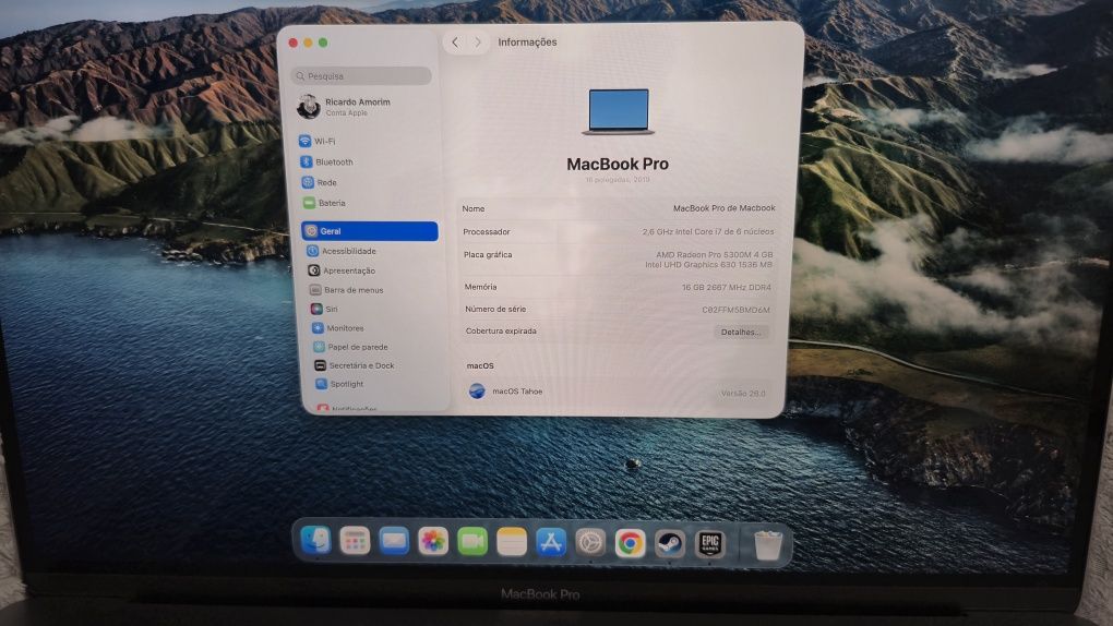 Macbook Pro 16 2019 i7