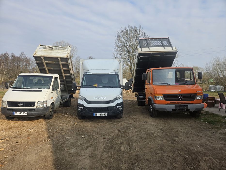 Transport przeprowadzki,przewoz  gruzu piasku ziemi opróżnianie mieszk