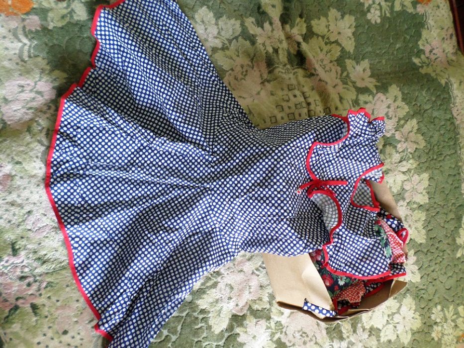 Платье подростковое из СССР . 100% хлопок .