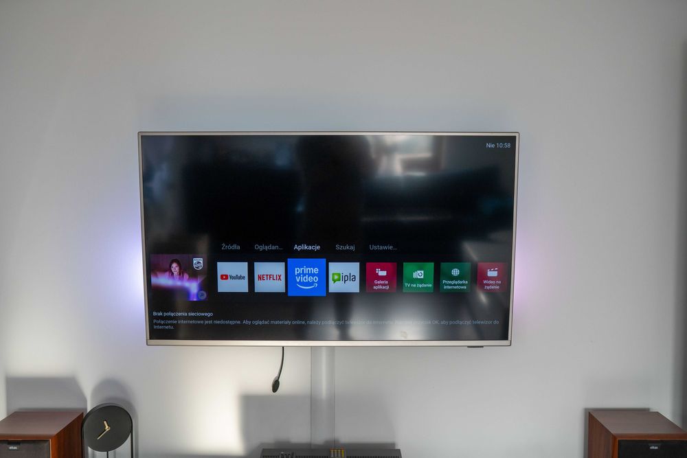 Telewizor Philips LED Smart 4K UHD 50" Trójstronny Ambilight