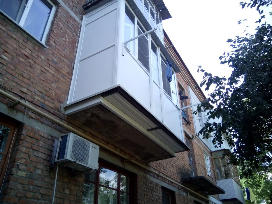 НЕ ДОРОГО Балкон под ключ (расширение,крыша,отделка внутри) "АКЦИЯ"