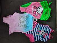 3 x strój kąpielowy 110/116 Minnie motyl hello kitty
