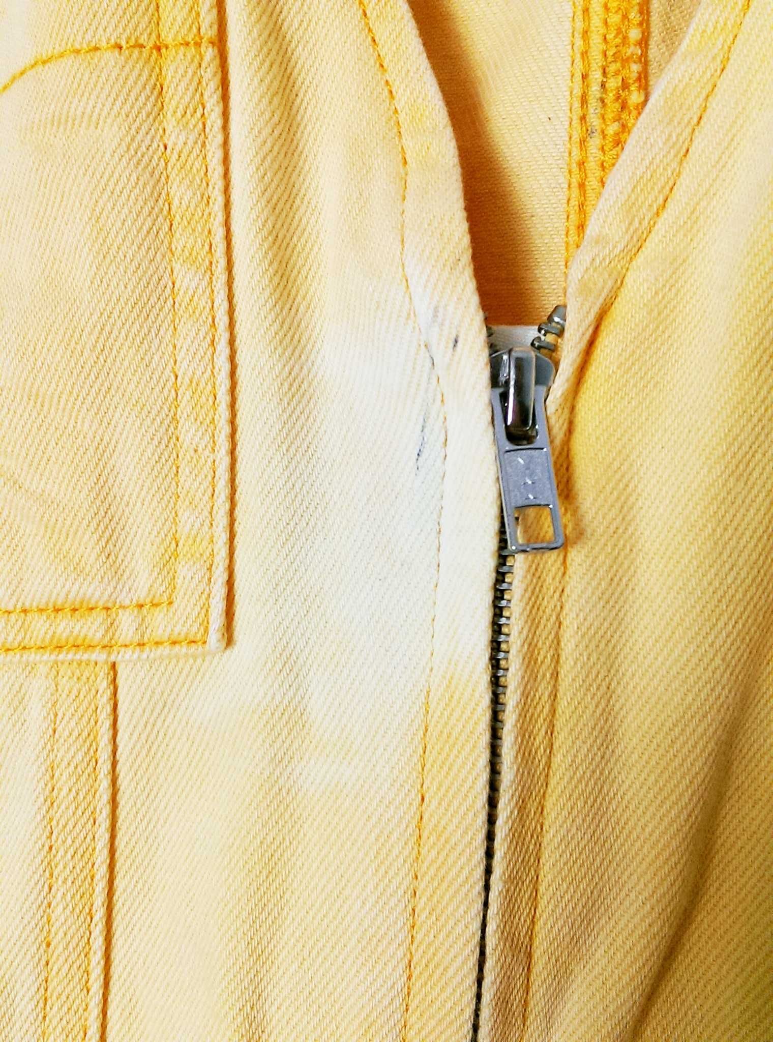 Sukienka jeansowa żółta wiązana Asos Denim 8