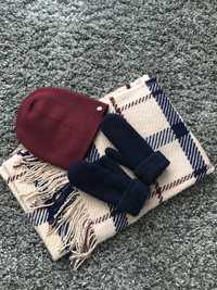 Шапка шарф рукавиці комплект набір зимний набор зимняя шапка
