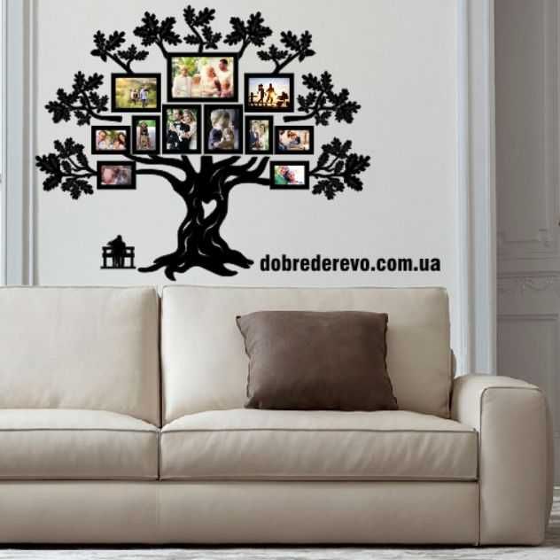 Фоторамка Родовое дерево на 12 фотографий / Родине дерево/ фоторамка