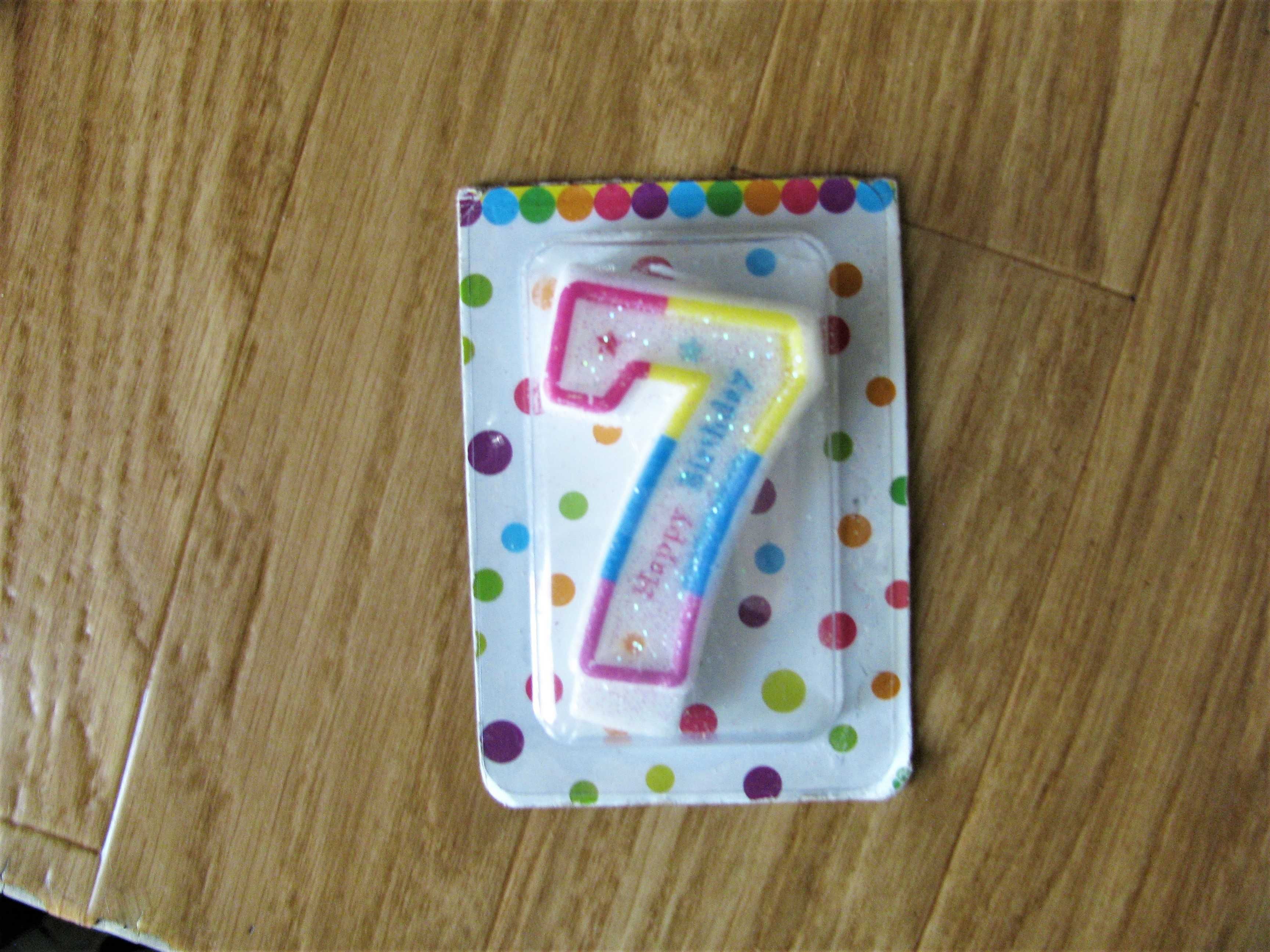 Свечка на торт на день рождения цифра 7
