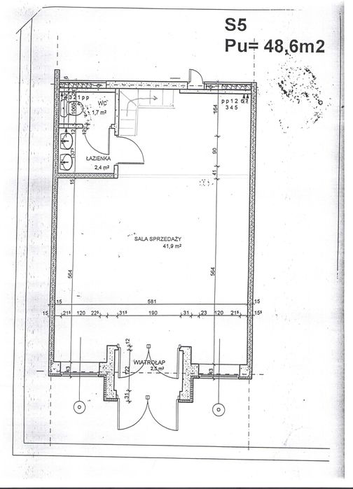 Lokal handlowo-usługowy 48.6 m2 Warszawa Ursus ul. Bodycha/Regulska