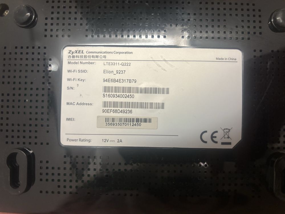 Router modem zyxtel bez simlocka