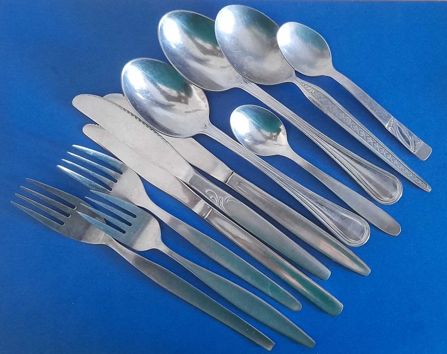 Retro Vintage PRL Sztućce ROSTFREI 11 sztuk_Różne