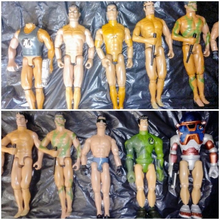 Action Man vários modelos para reaproveitar. Tudo 15€.