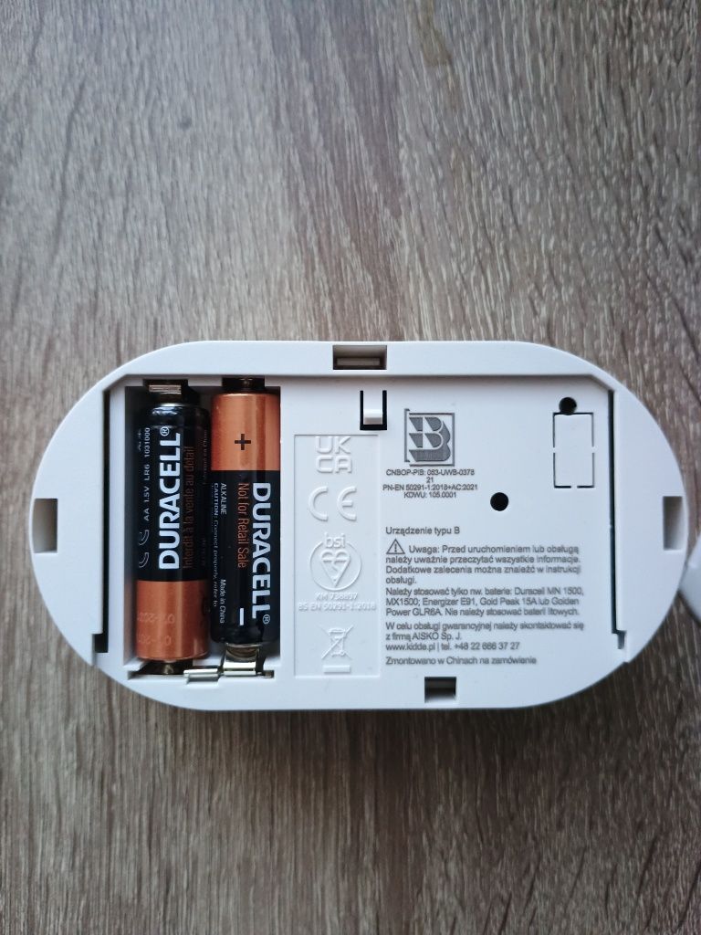 Czujnik / Detektor tlenku węgla. KIDDE K5DCO