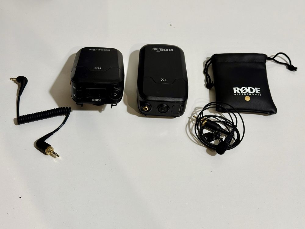 Rode Rodelink FILMMAKER. RX + TX. Mikrofon.