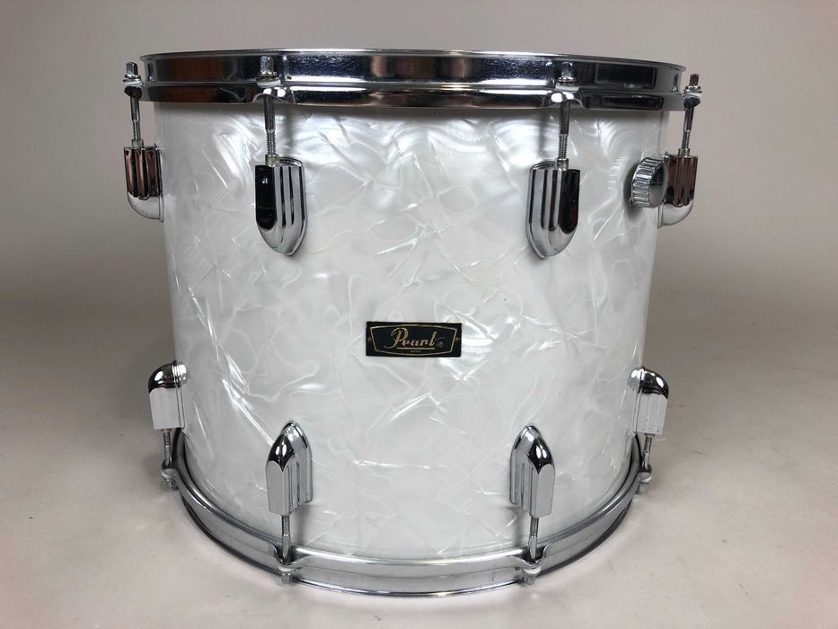 Floor Tom Pearl President 15" x 12" - Vintage 60s - White Pearl Marine