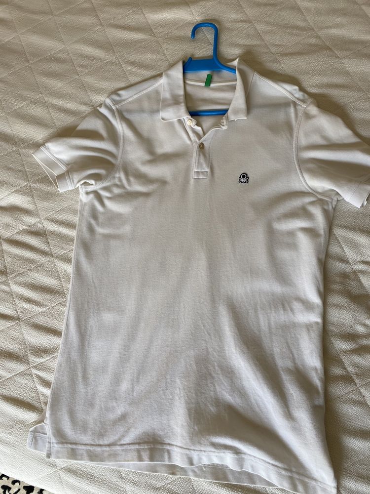 Polo branco benetton