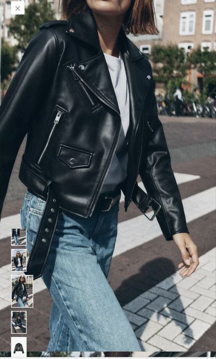 Байкерська кожанка zara