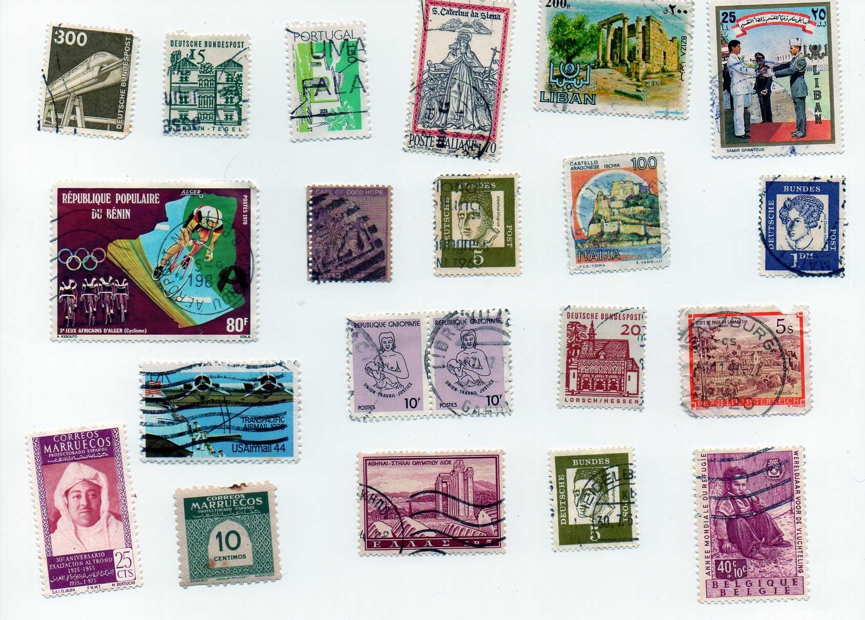 selos decada 60 e 70 franca marrocos congo alemanha estados unidos