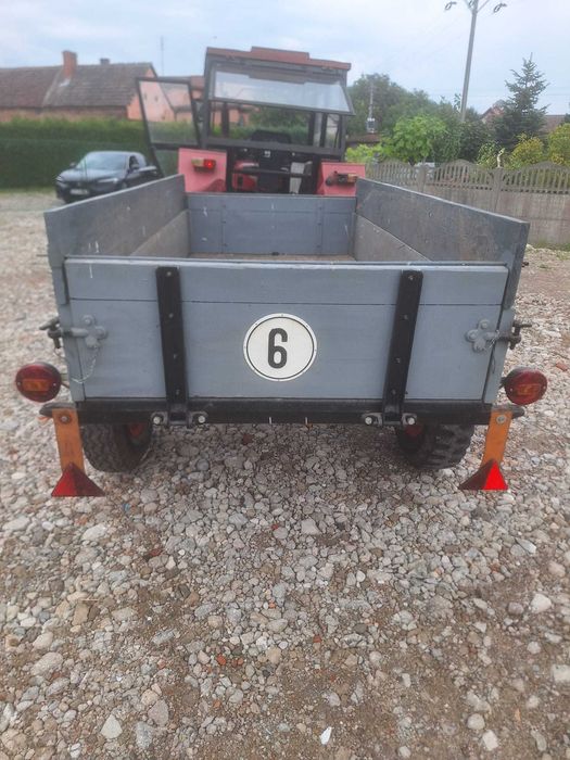 Przyczepa jednoosiowa , bitka , wóz , przyczepka zabytkowa 45 rok