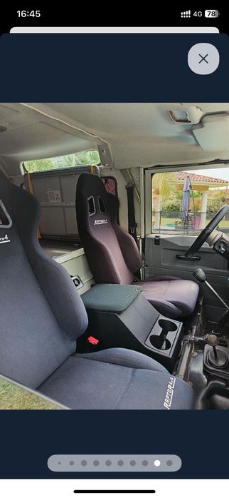 Baquet raptor 4x4 aplicado em land Rover defender