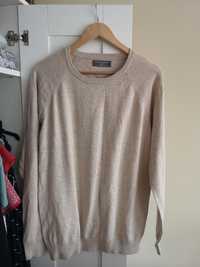 Sweter beżowy bawełna rozmiar 40