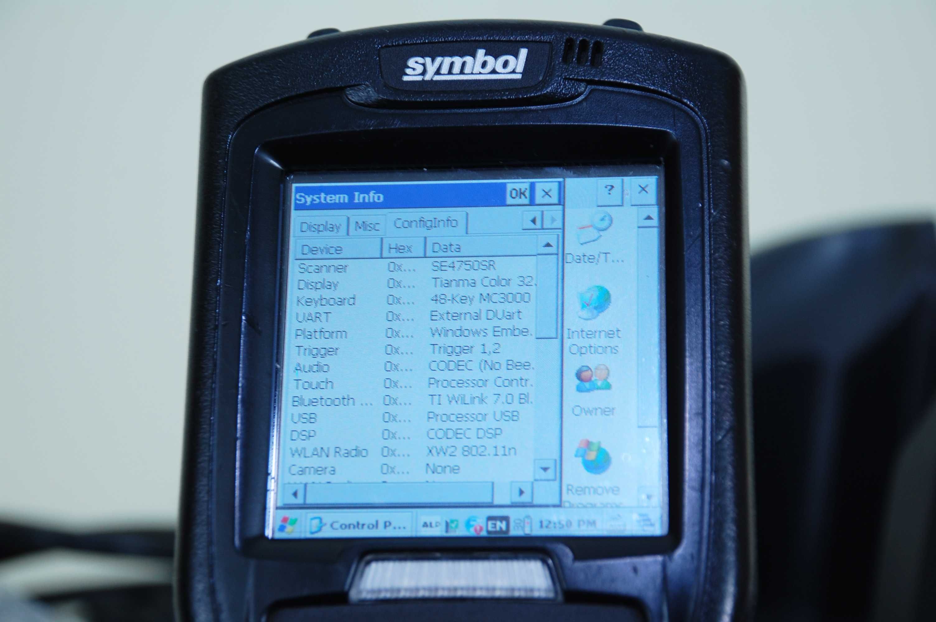 Symbol MC32N0 MC3200 термінал збору даних тзд сканер 2D CE7