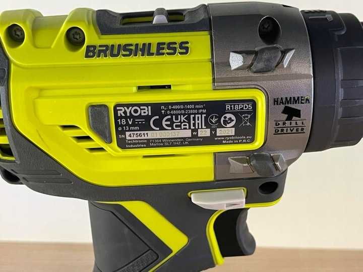 Wiertarko-wkrętarka akumulatorowa RYOBI R18PD5 | 18V 50Nm | BODY |
