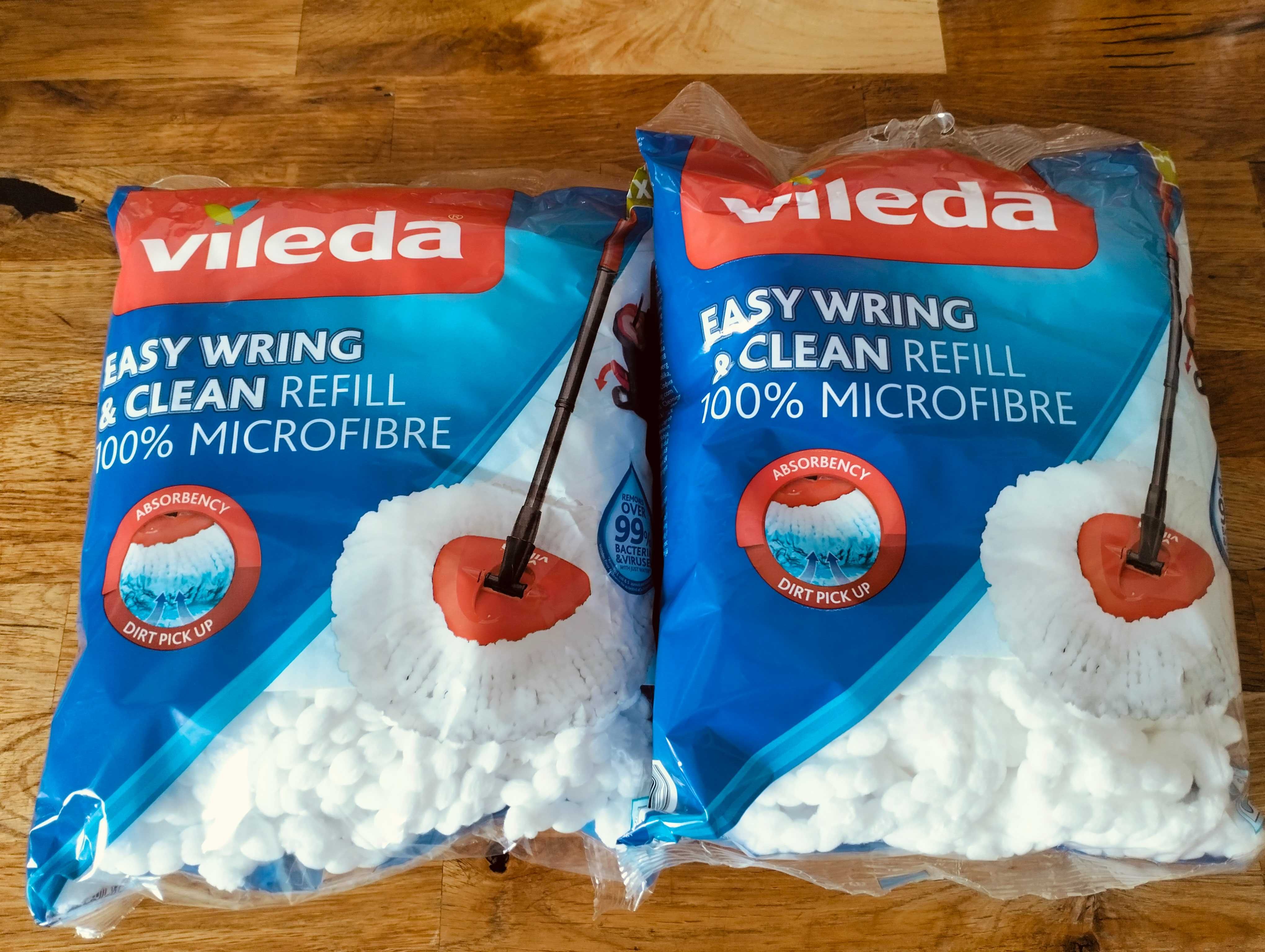 2 nowe wkłady do mopa obrotowego Vileda.