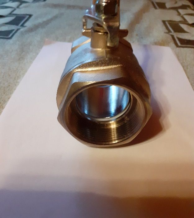 ZAWÓR KULOWY 2 CALE DN50 PN25 CW617N Nowy gruba ściank przeczytaj opis