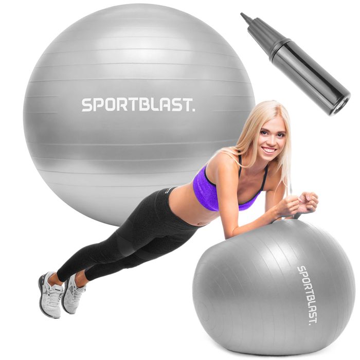Piłka gimnastyczna rehabilitacyjna 75cm do ćwiczeń FITNESS JOGA BI