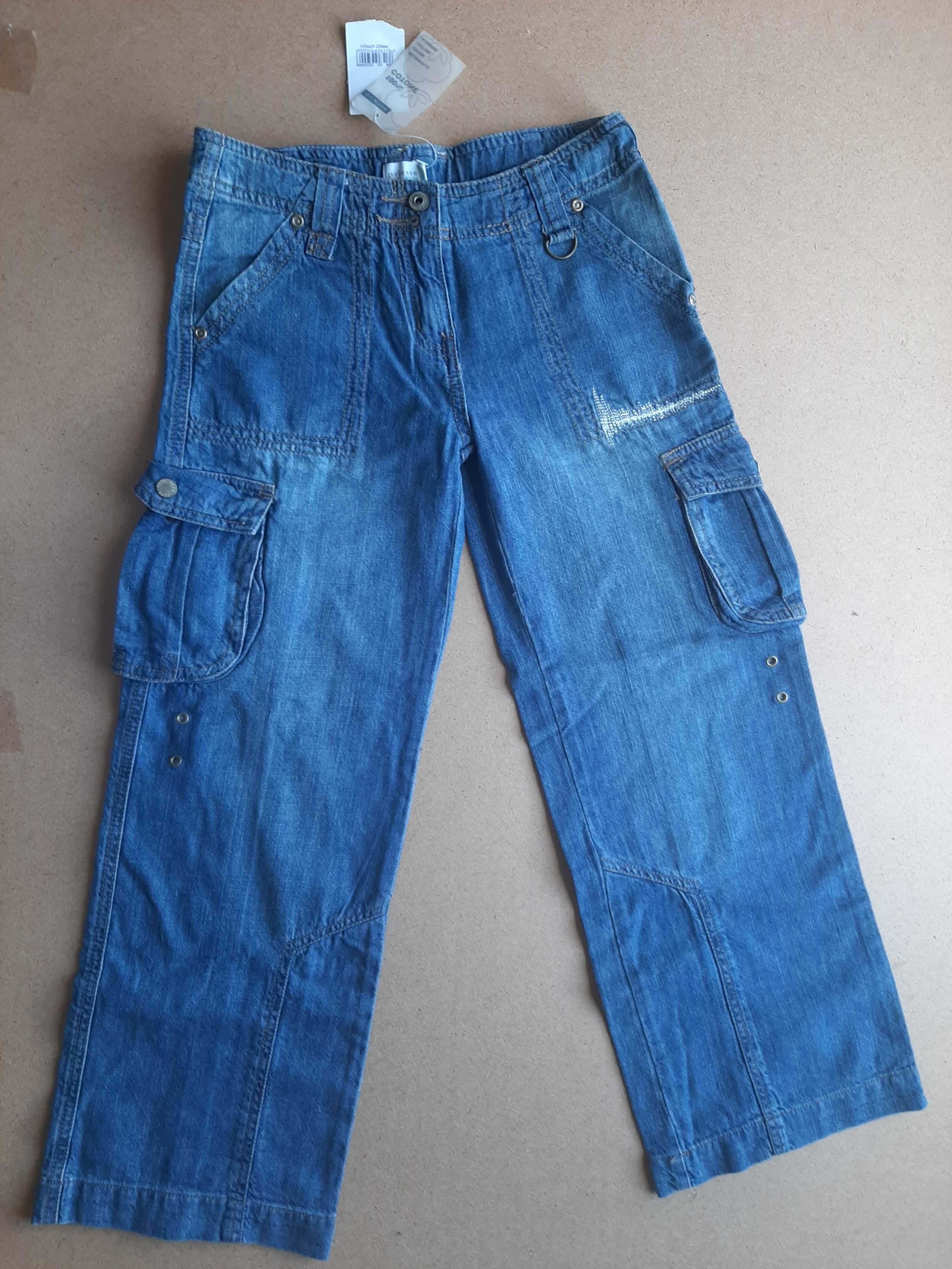 Новые ,легкие летние джинсы для девочки 9 - 10 лет.Рост-140 см