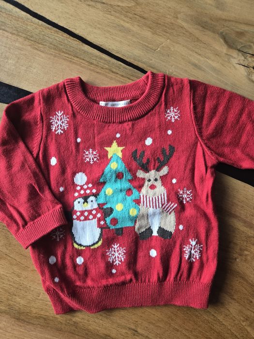 Sweterek świąteczny r. 68 Primark