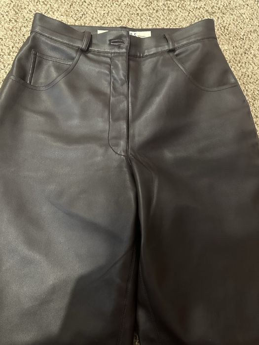 Штани еко шкіра шоколадного кольору
