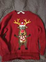 Новогодний свитер кофта с оленем новорічна